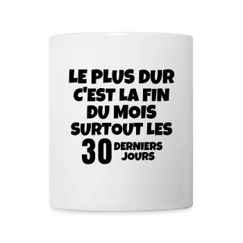 pouvoir d'achat, facture, crise énergétique - Mug blanc - blanc - Devant