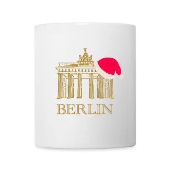 Berlin Noël Porte de Brandebourg - Mug blanc - blanc - Devant