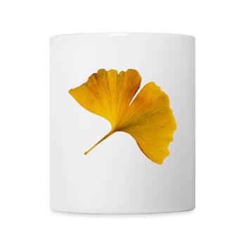 Autumn Ginkgo Leaf Autumn Ginkgo Leaf Photo - Mug - white - Front