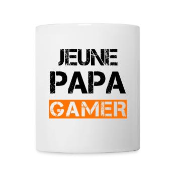 Jeune Papa Gamer - Mug blanc - blanc - Devant