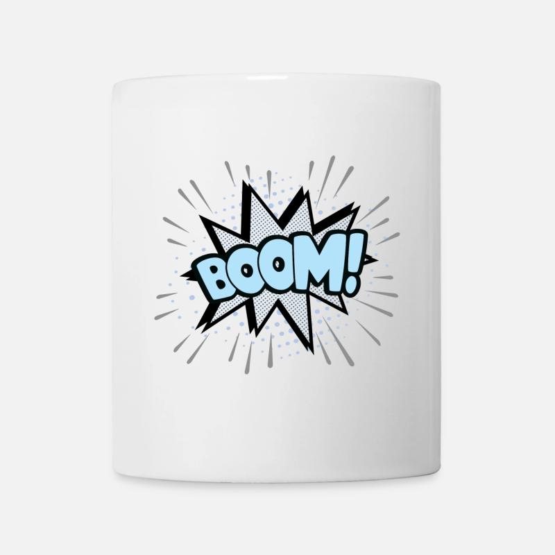 Boom blau - Tasse - Weiß