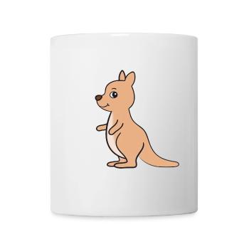Kangourou - Mug blanc - blanc - Devant