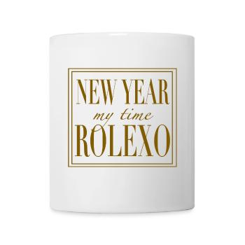 New Year My Time Rolexo – Luxury Statement - Tasse - Weiß - Vorne