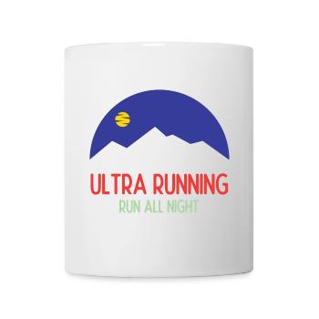 Ultra Running – Laufen Sie die ganze Nacht - Tasse - Weiß - Vorne