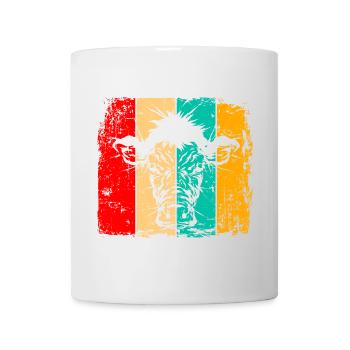 Kuh retro - Tasse - Weiß - Vorne