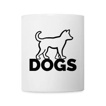 dogs dog Hund Hunde Team Symbol Icon Tiere Grafik - Tasse - Weiß - Vorne