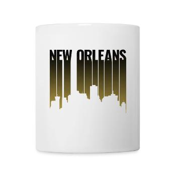 New Orleans Skyline Gradient Night - Tasse - Weiß - Vorne
