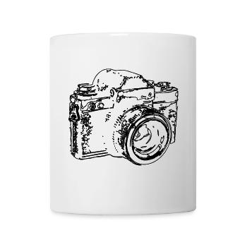 Ancienne caméra analogique - Mug blanc - blanc - Devant