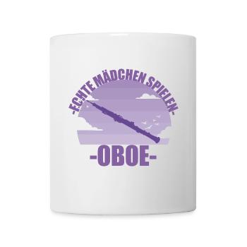 Oboe Musikerin Instrument Mädchen Geschenk - Tasse - Weiß - Vorne