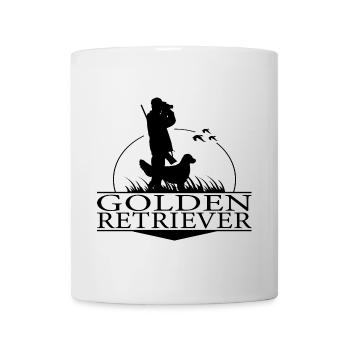 GOLDEN RETRIEVER Chiens de chasse Chasseur Wilsigns - Mug blanc - blanc - Devant