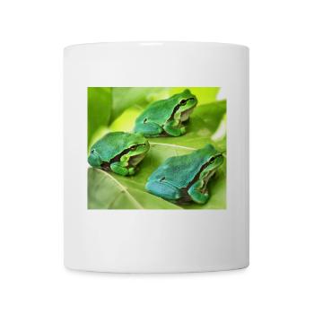 The three green tree frogs - Mug - white - Front