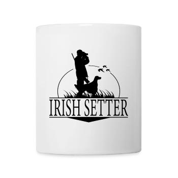 SETTER IRLANDAIS Chiens de chasse Chasseur Chasse Wilsigns - Mug blanc - blanc - Devant