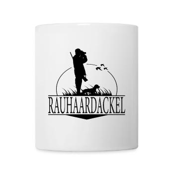 RAUHAARDACKEL Jagdhunde Jagd Jäger Wilsigns - Tasse - Weiß - Vorne