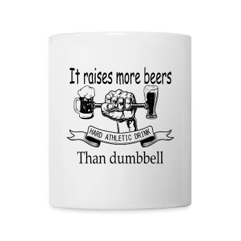 HARD ATHLETIC DRINK, c'est pas évident comme sport - Mug blanc - blanc - Devant