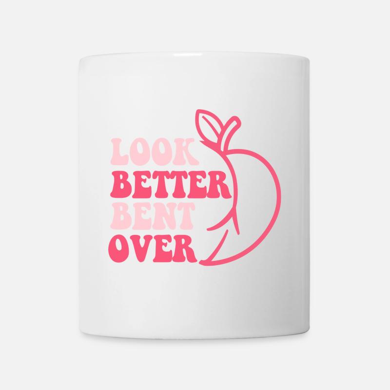 Design mit Obst und Motivationstext - Tasse - Weiß