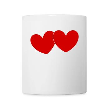 Saint-Valentin cœur rouge, st.valentin - Mug blanc - blanc - Devant