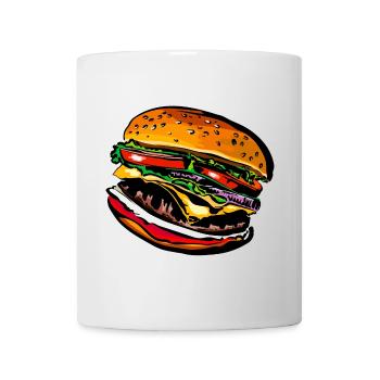 Burger Cheeseburger Fast Food - Tasse - Weiß - Vorne
