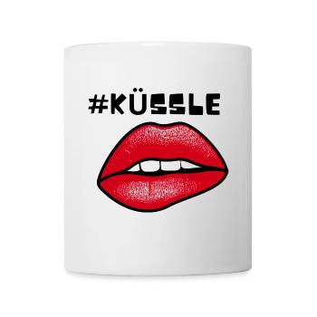 küssle schwabenland stuttgart 0711 - Tasse - Weiß - Vorne
