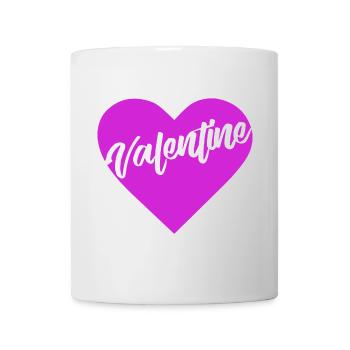 t-shirt Valentine heart heart Valentine's Day love - Mug - white - Front