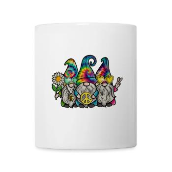 Hippie Gnomes Peace Tie Dye - Tasse - Weiß - Vorne