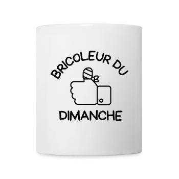 bricolage, bricoleur, bricoler - Mug blanc - blanc - Devant