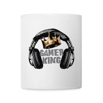 Couronne du roi du joueur - Mug blanc - blanc - Devant