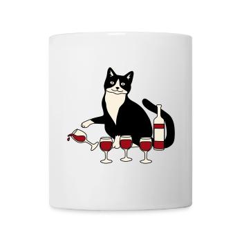 Cat wine glass - Mug - white - Front