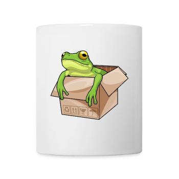 Carton grenouille - Mug blanc - blanc - Devant