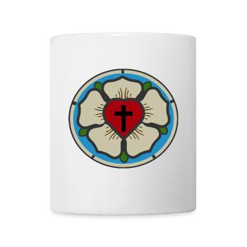 Martin Luther Rose - Mug blanc - blanc - Devant