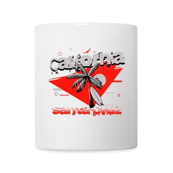 Santa Cruz, Kalifornien Surfen - Tasse - Weiß - Vorne