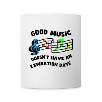La bonne musique n’a pas de date d’expiration * - Mug blanc - blanc - Devant