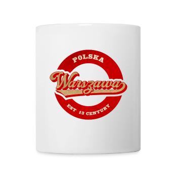 Warszawa Retro Logo Est 13th Century - Mug - white - Front