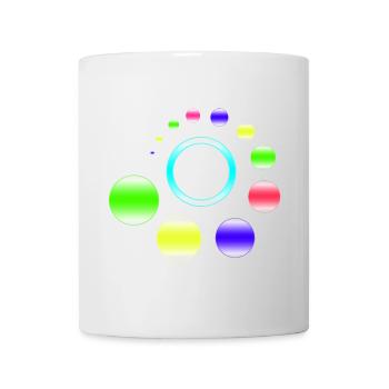 Éruption d’anneau en orbite néon - Mug blanc - blanc - Devant