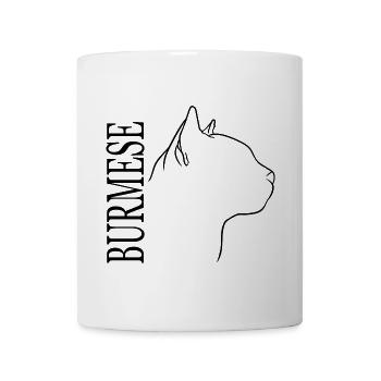 Burmese Profile Cat Cat Wilsigns - Mug - white - Front