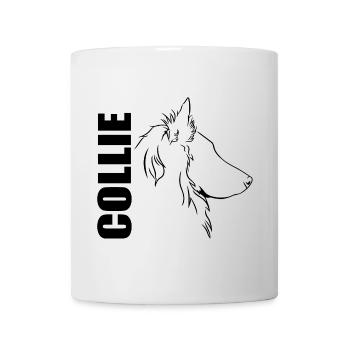 Langhaar Collie Profil Hunde Hund Wilsigns - Tasse - Weiß - Vorne