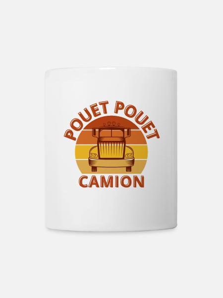 camion, routier, je suis routier, camionneur - Mug blanc - blanc