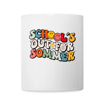 Retro Last Day of School's Out For Summer Teacher - Mug - white - Front