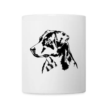Appenzeller Sennenhund Portrait Hunde Wilsigns - Tasse - Weiß - Vorne