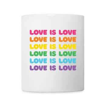 Mois de la fierté - L’amour c’est l’amour - Mug blanc - blanc - Devant