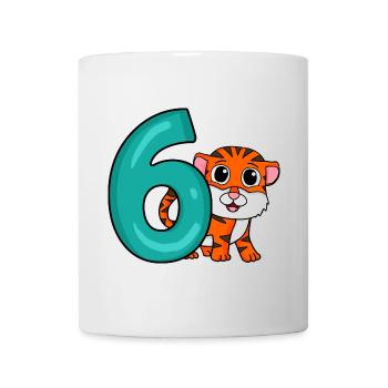 6 Birthday 6 years old with animal motif - six - Mug - white - Front