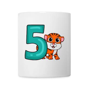 5 Birthday 5 years old with animal motif - five - Mug - white - Front