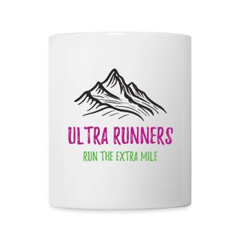 Les coureurs d’Ultra courent le kilomètre supplémentaire - Mug blanc - blanc - Devant