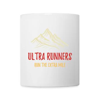 Les coureurs d’Ultra courent le kilomètre supplémentaire - Mug blanc - blanc - Devant
