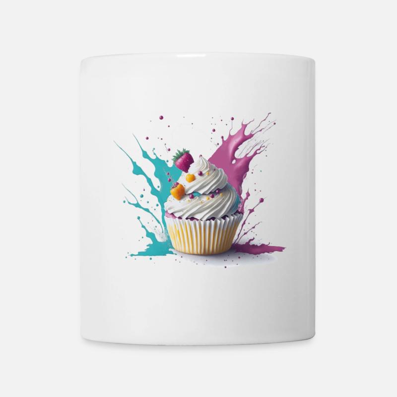 Cupcake sucré - Mug blanc - blanc