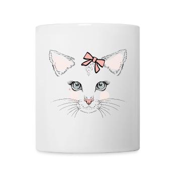 Visage d’arc panda pastel - Mug blanc - blanc - Devant