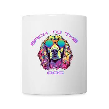 Chien de bain avec des lunettes de soleil Culture - Mug blanc - blanc - Devant