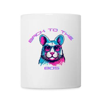 Lässiger Katzen-Return mit Retro-Vibe - Tasse - Weiß - Vorne
