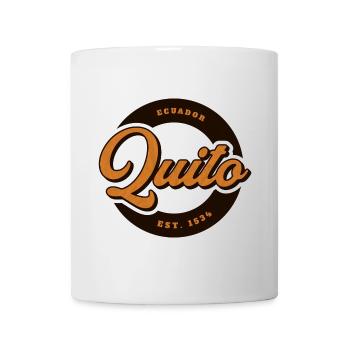 Quito Vintage Logo Est.1534 - Tasse - Weiß - Vorne