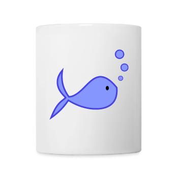 POISSON. POISSON D'AVRIL. VACANCES. ETE. HUMOUR - Mug blanc - blanc - Devant