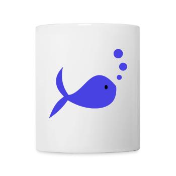 POISSON. POISSON D'AVRIL. VACANCES. ETE. HUMOUR - Mug blanc - blanc - Devant